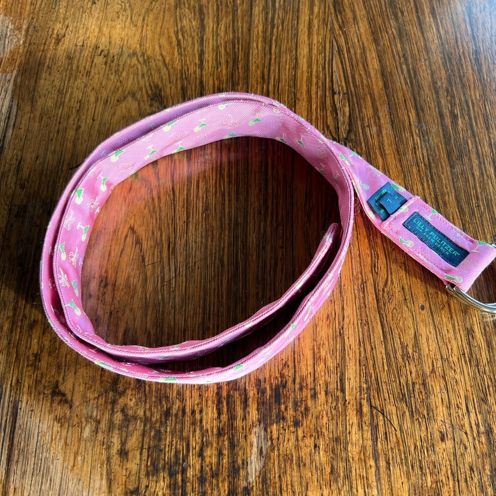 Lilly Pulitzer-Pink Martini Belt (Large)